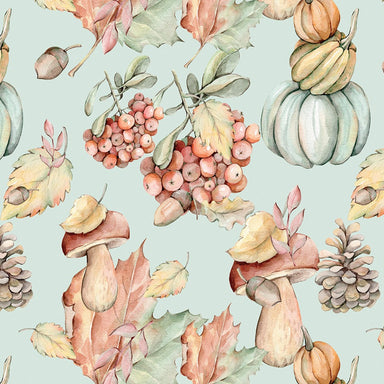 Falling Leaves Organic Cotton Fabric, Autumn Foliage from Jaycotts Sewing Supplies