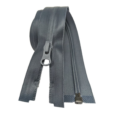 YKK Aquaguard Water repellent zip | Grey from Jaycotts Sewing Supplies
