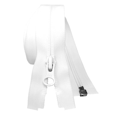 YKK Aquaguard Water repellent zip | White from Jaycotts Sewing Supplies
