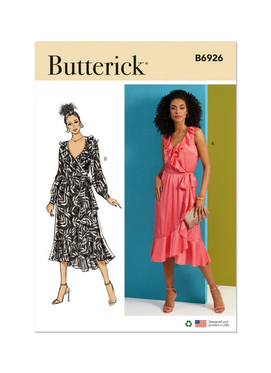 Butterick Sewing Pattern B6926 Misses' Dress and Sash from Jaycotts Sewing Supplies
