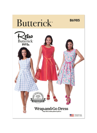 Butterick sewing pattern B6985 Misses' Dress from Jaycotts Sewing Supplies