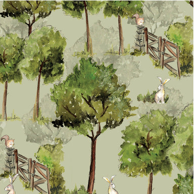 A Country Walk Organic Cotton Fabric, Through The Trees from Jaycotts Sewing Supplies
