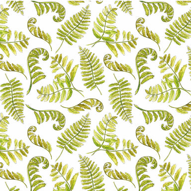 A Country Walk Organic Cotton Fabric, Ferns on White from Jaycotts Sewing Supplies