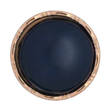 Deco Buttons Dark Navy with gold border from Jaycotts Sewing Supplies