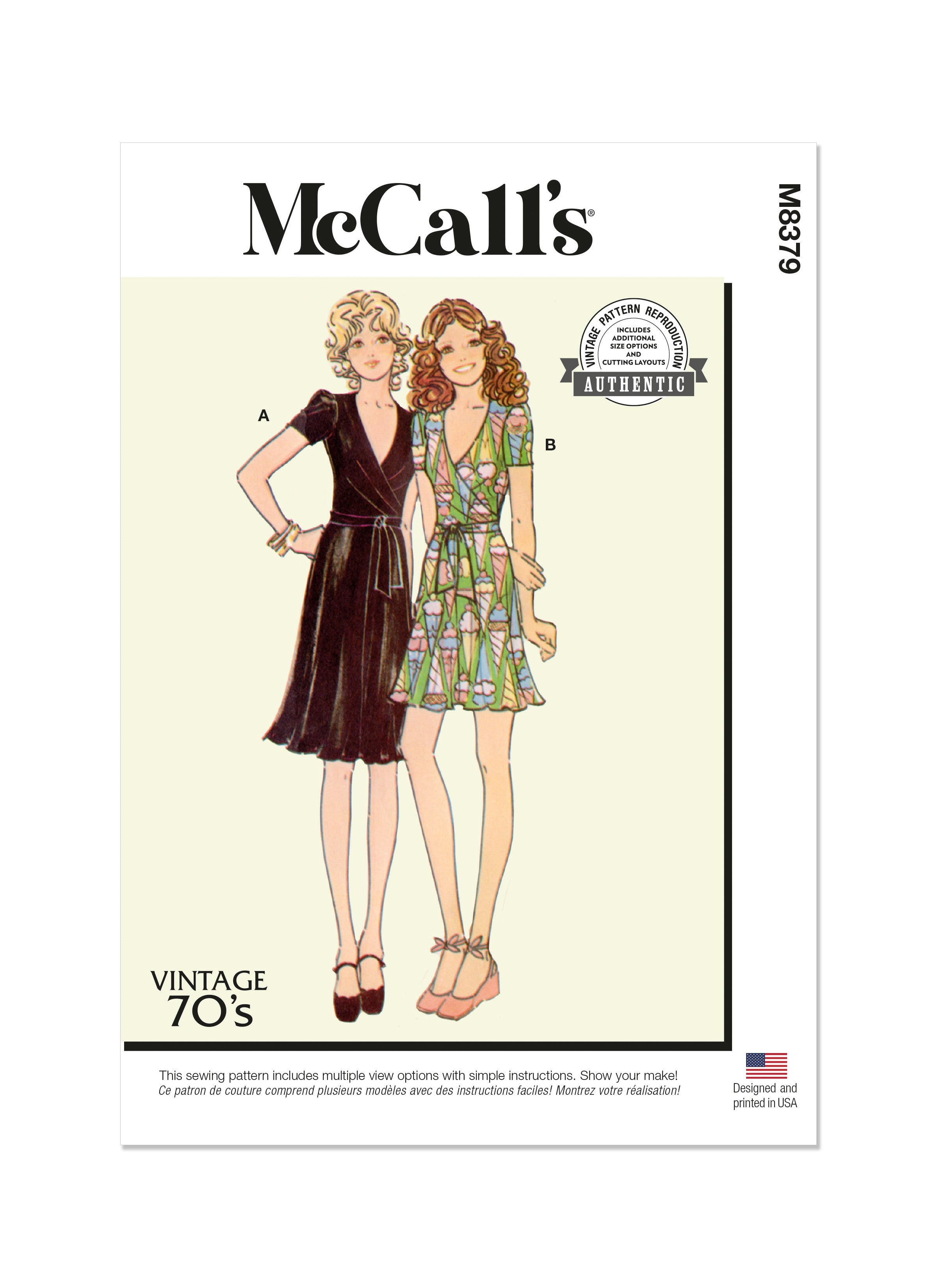 McCall's sewing pattern 8379 Misses' Knit Dress from Jaycotts Sewing Supplies