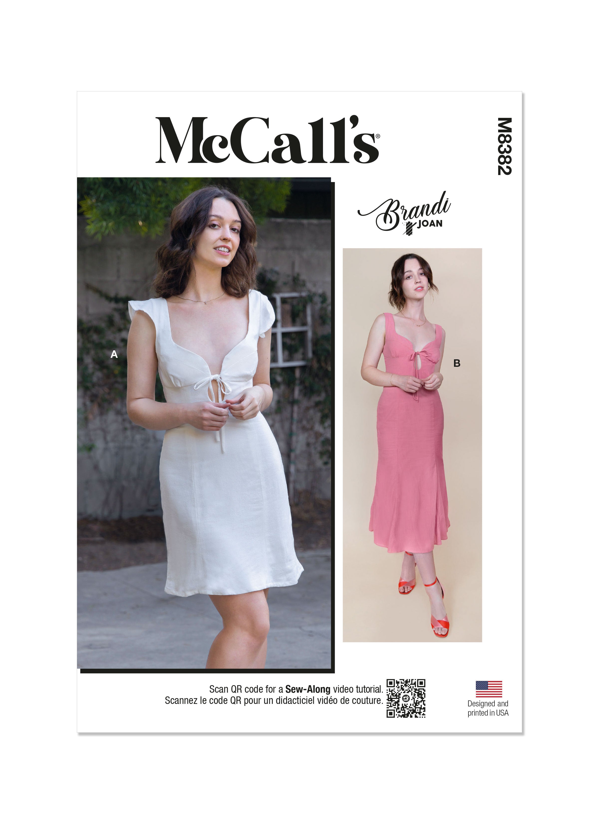 McCall's sewing pattern 8382 Misses' Dresses by Brandi Joan from Jaycotts Sewing Supplies
