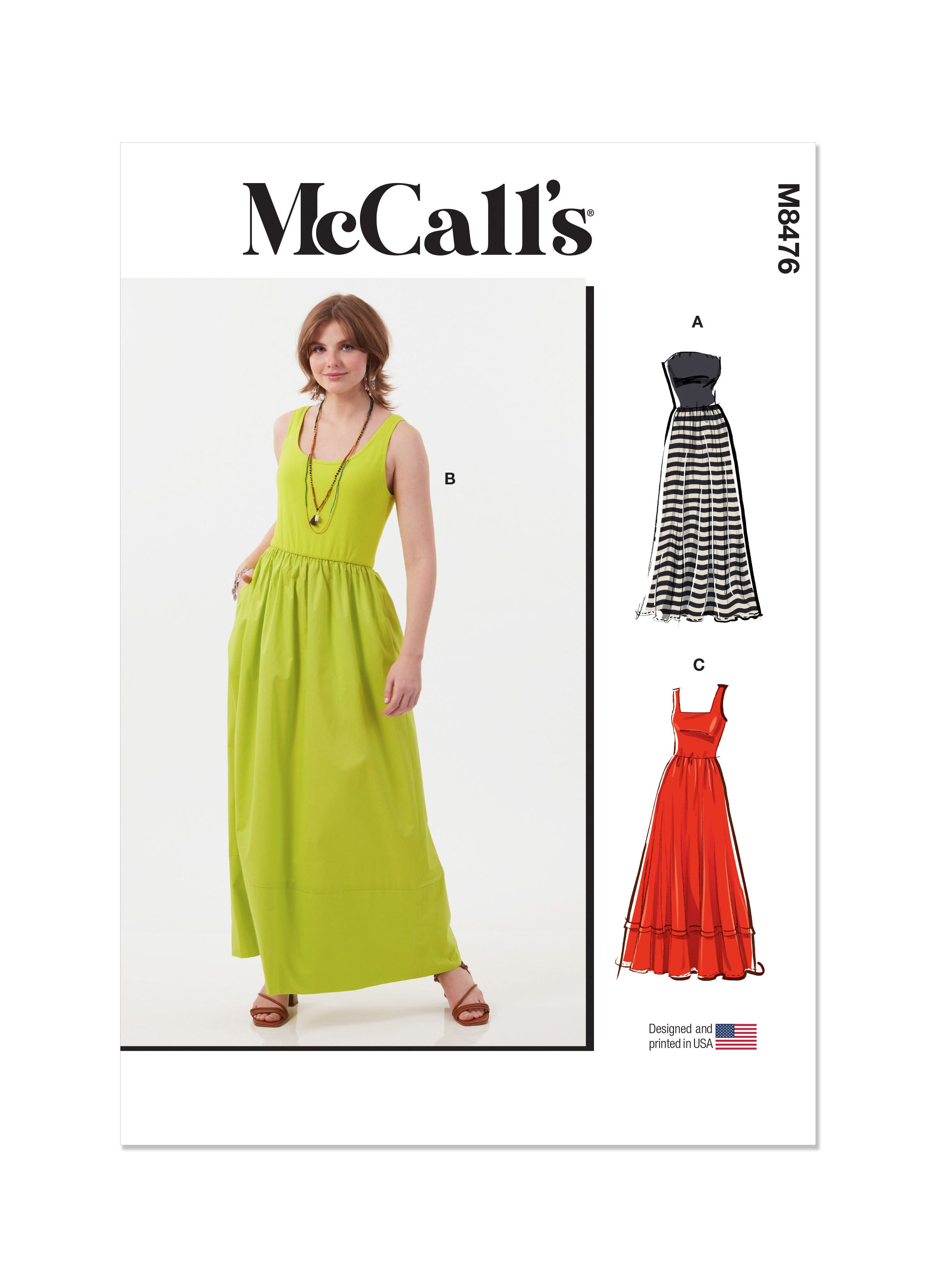 McCall's Sewing Pattern 8476 Misses' Dresses from Jaycotts Sewing Supplies