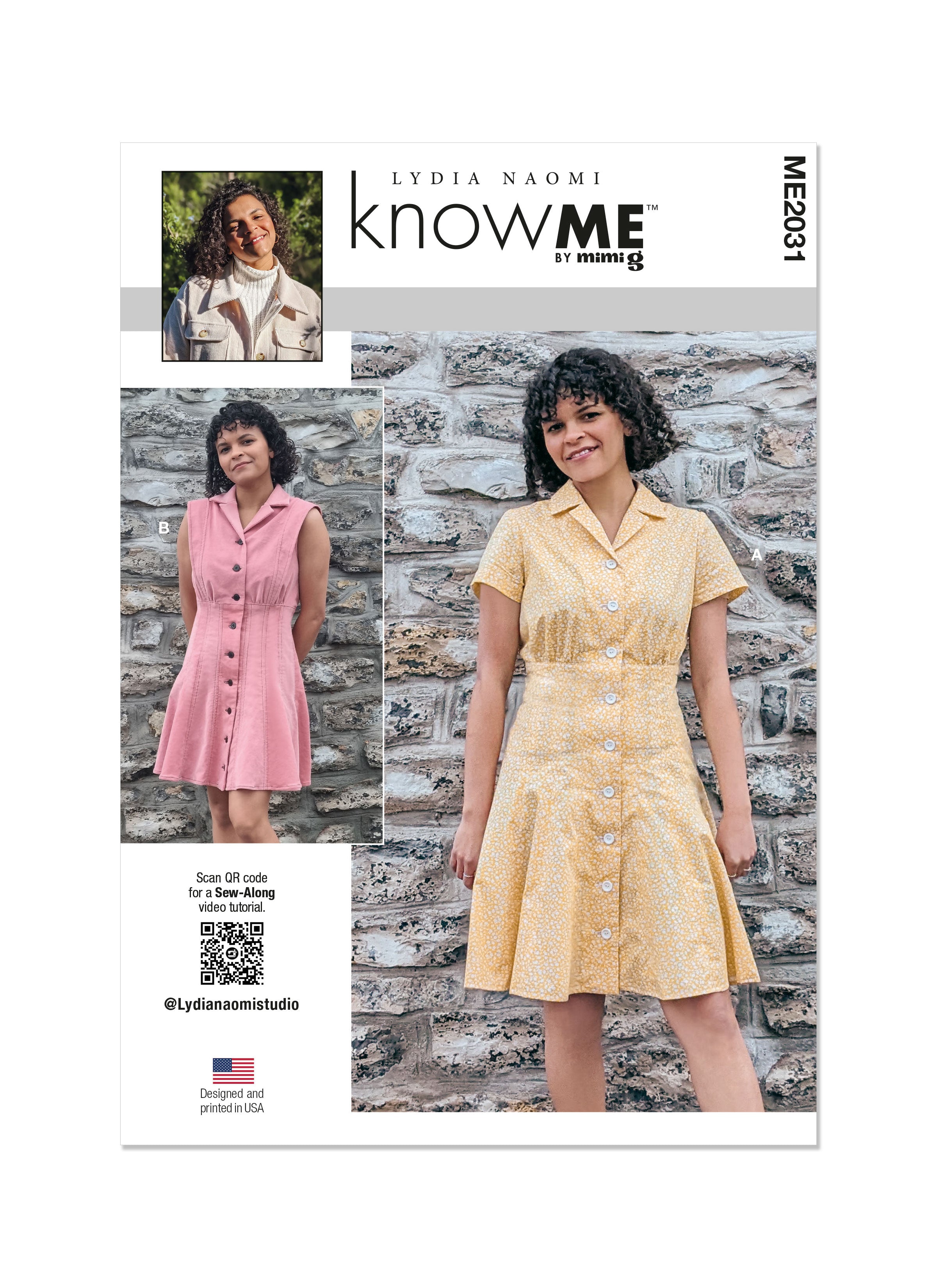 Know Me sewing pattern 2031 Misses' Dresses from Jaycotts Sewing Supplies