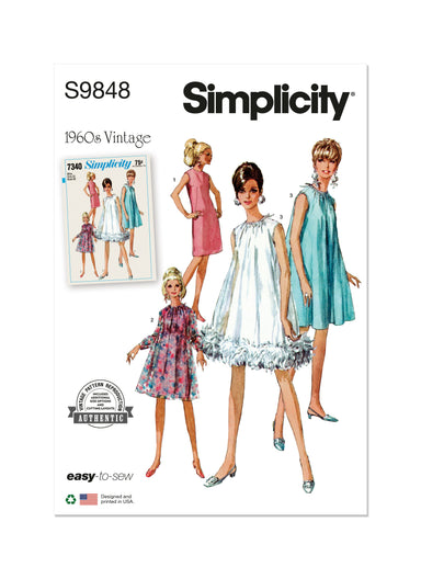 Simplicity Sewing Pattern 9848 Misses' Dresses from Jaycotts Sewing Supplies