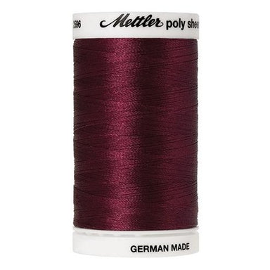 Polysheen Embroidery Thread 800m #2222 Burgundy from Jaycotts Sewing Supplies