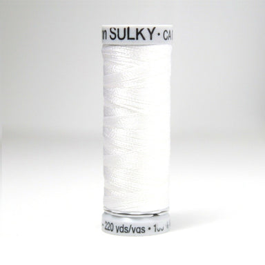 Sulky Rayon 40 Embroidery Thread 1001 White from Jaycotts Sewing Supplies