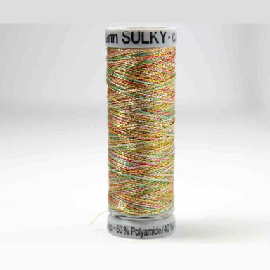 Sulky Metallic Embroidery Thread 7020 Gold / Turquoise / Pink from Jaycotts Sewing Supplies