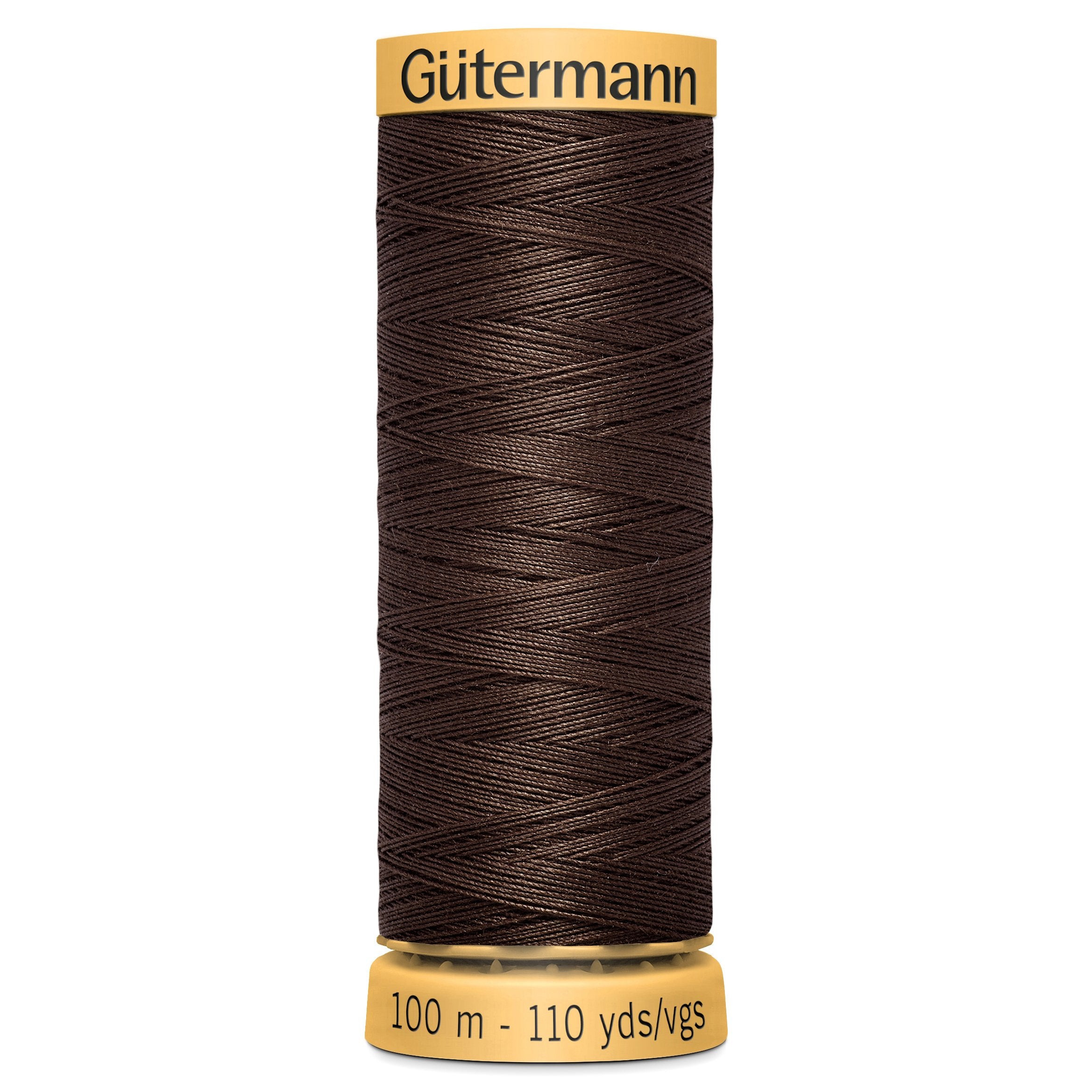 Gutermann Natural Cotton - 1912 dark brown from Jaycotts Sewing Supplies