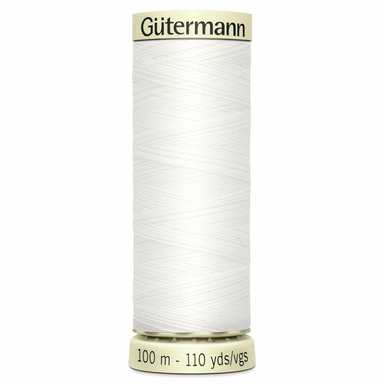 Gutermann Sew-All Sewing Thread, 800 White from Jaycotts Sewing Supplies