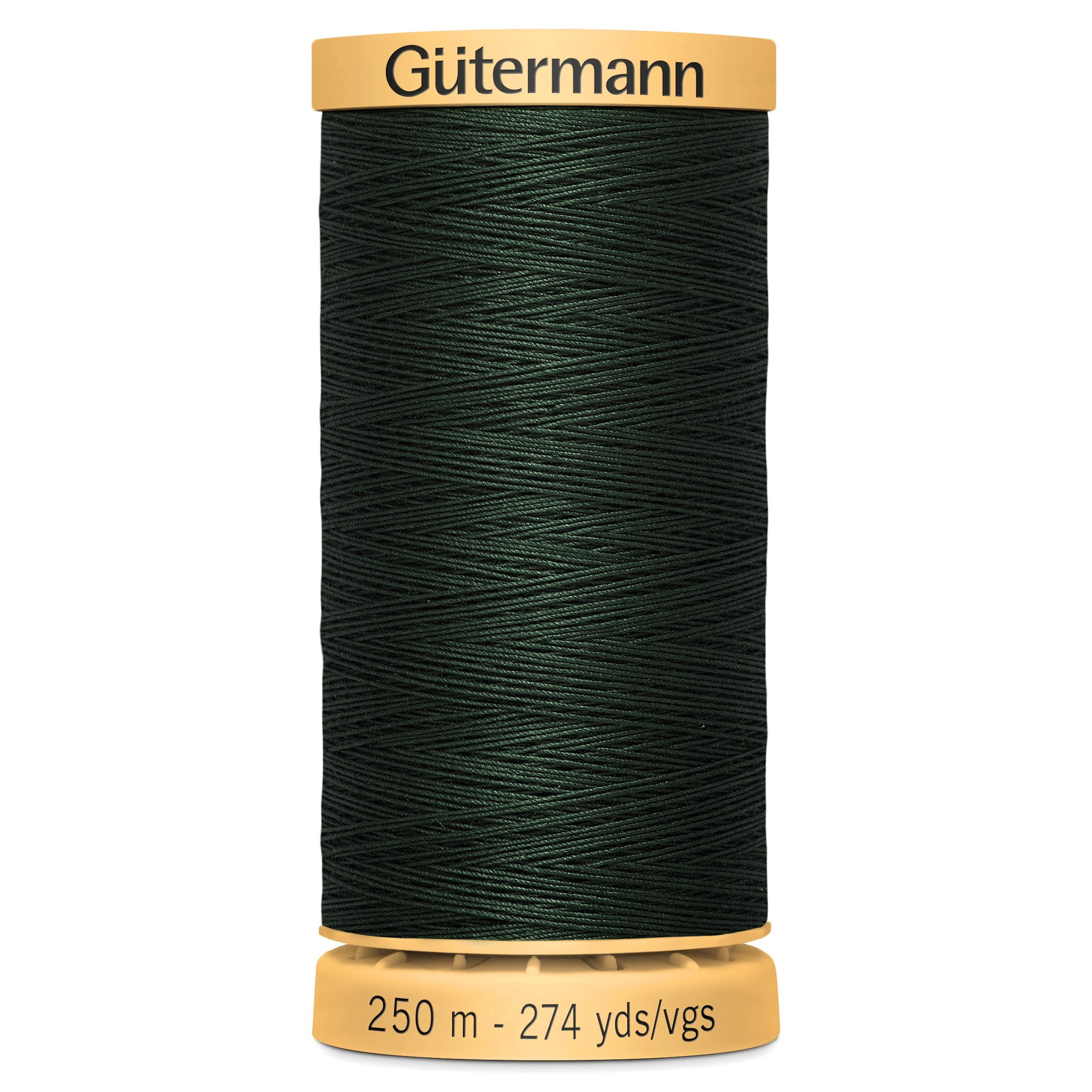 Gutermann Natural Cotton, 8812 Very Dark Green from Jaycotts Sewing Supplies