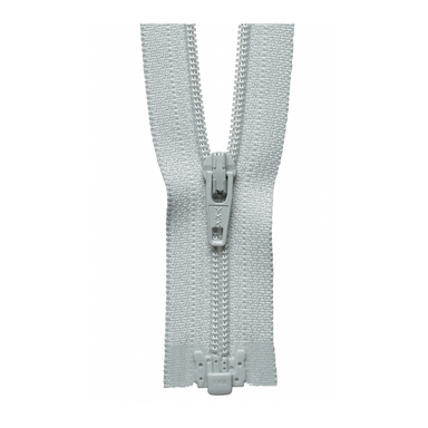 YKK Lightweight Open End Zip | Light Grey from Jaycotts Sewing Supplies
