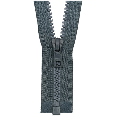 YKK Open End Zip - Medium Plastic | colour 578 Mid Grey from Jaycotts Sewing Supplies