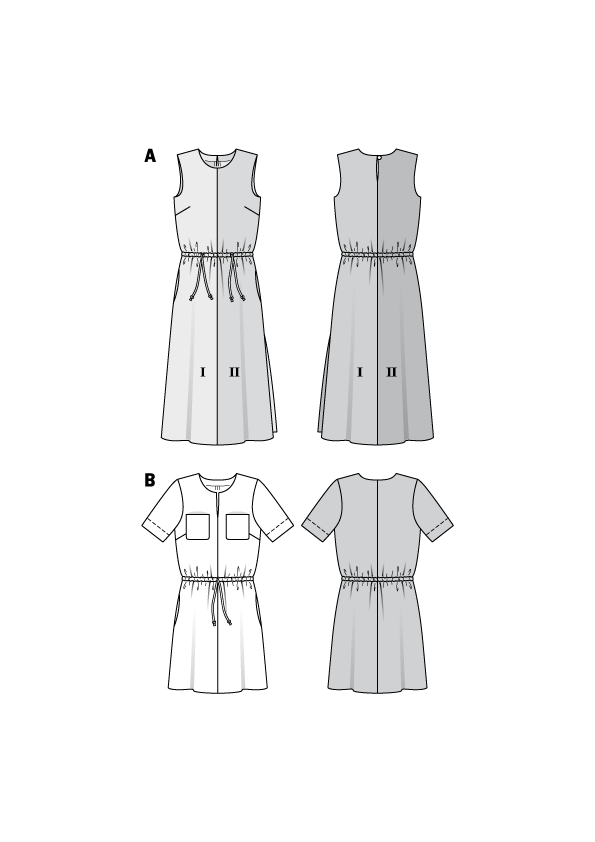BD6419 Dress Pattern | Short Sleeves from Jaycotts Sewing Supplies