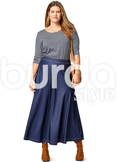 BD6491 Women’s Flared Skirt | Burda Style Pattern from Jaycotts Sewing Supplies