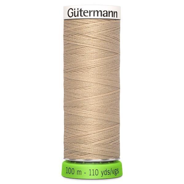 Gutermann Recycled Thread 100m, Colour 186 Beige from Jaycotts Sewing Supplies