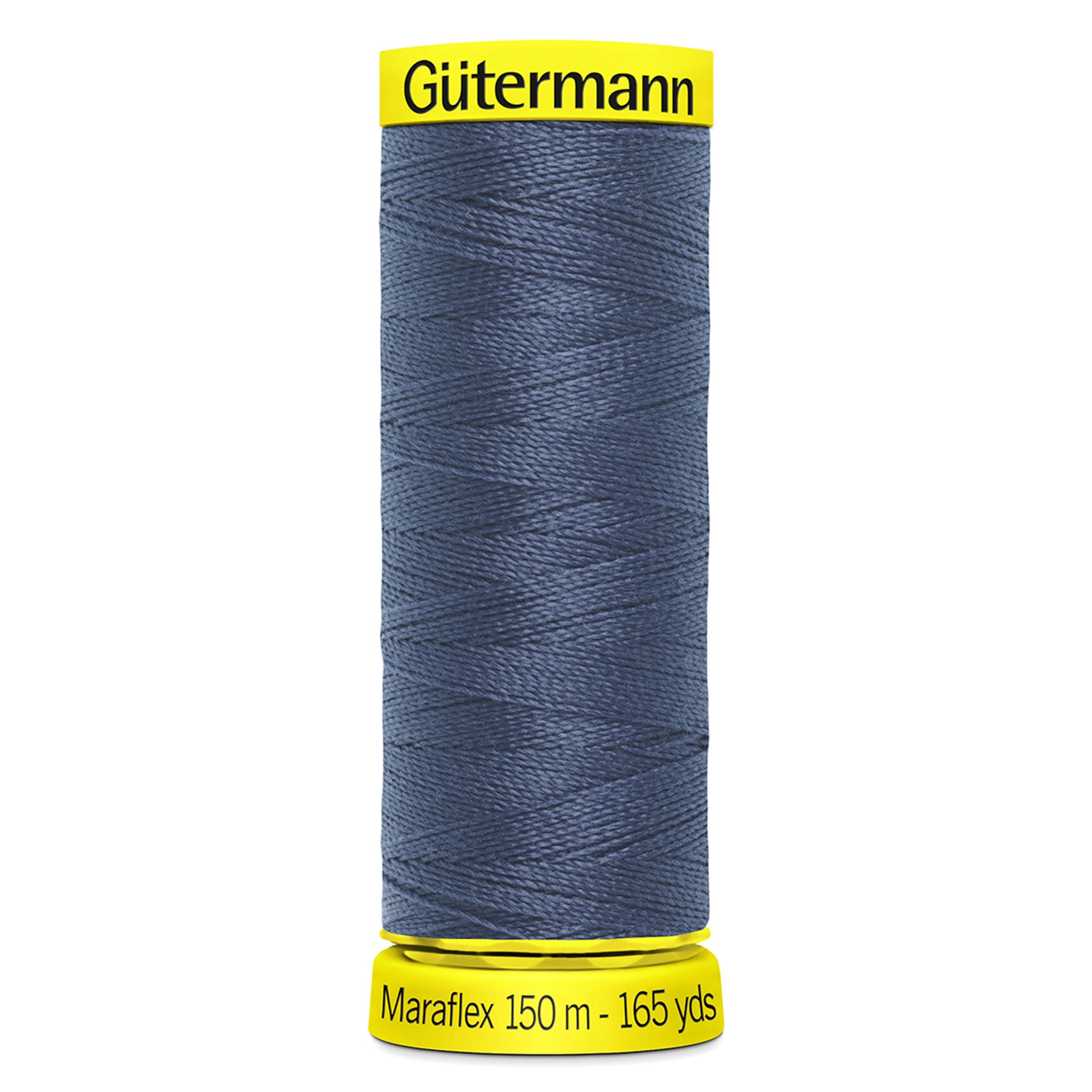 Gutermann Maraflex Stretchy Sewing Thread 150m colour 112 Blue grey from Jaycotts Sewing Supplies