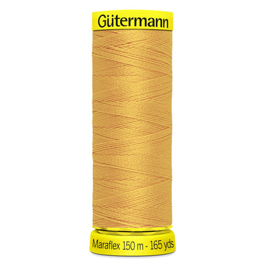 Gutermann Maraflex Stretchy Sewing Thread 150m colour 416 Honey from Jaycotts Sewing Supplies