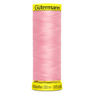 Gutermann Maraflex Stretchy Sewing Thread 150m colour 660 Pink from Jaycotts Sewing Supplies