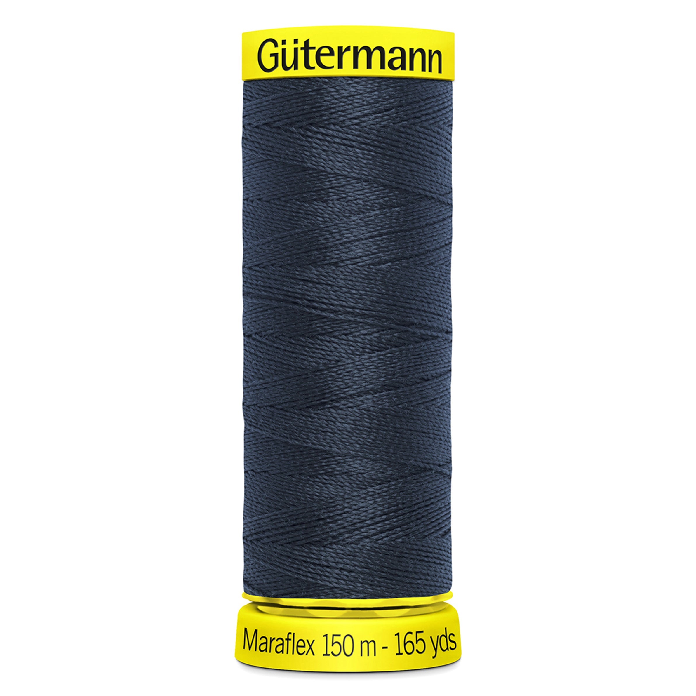 Gutermann Maraflex Stretchy Sewing Thread 150m colour 665 Dark Ink Blue from Jaycotts Sewing Supplies
