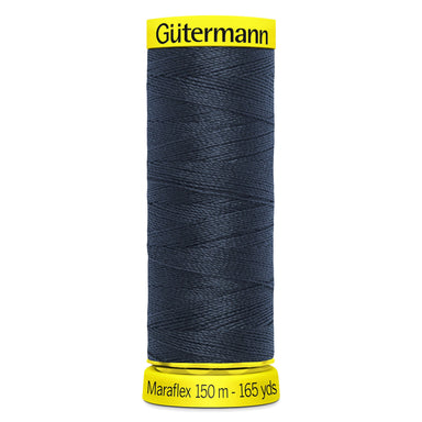 Gutermann Maraflex Stretchy Sewing Thread 150m colour 665 Dark Ink Blue from Jaycotts Sewing Supplies