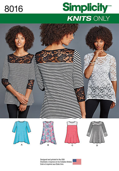 Simplicity Pattern 8016 This easy to wear top pattern for misses from Jaycotts Sewing Supplies