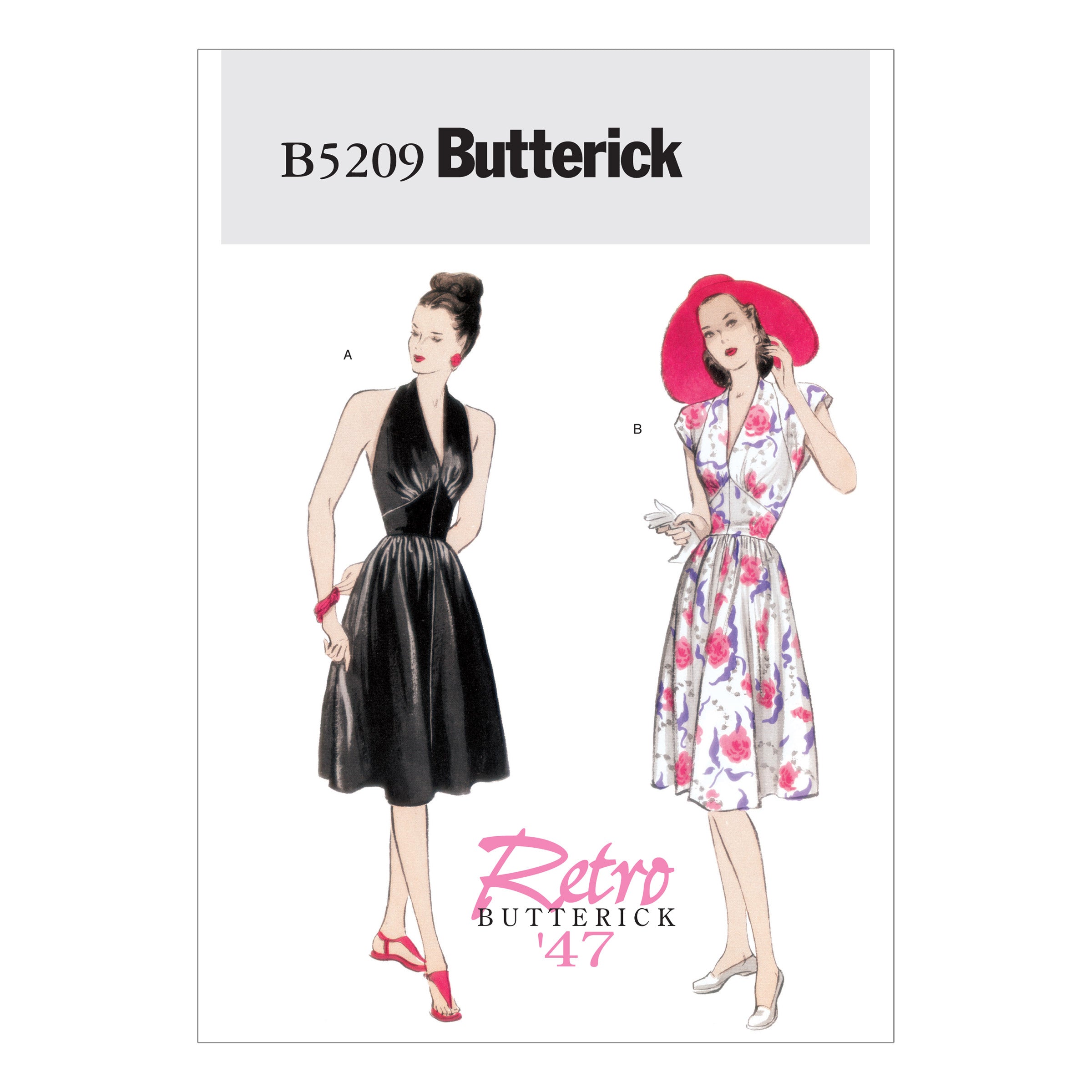 Butterick 5209 Misses' Vintage Dress pattern | Easy from Jaycotts Sewing Supplies