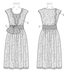 B6399 Misses' Drop-Waist Dress with Oversized Bow from Jaycotts Sewing Supplies