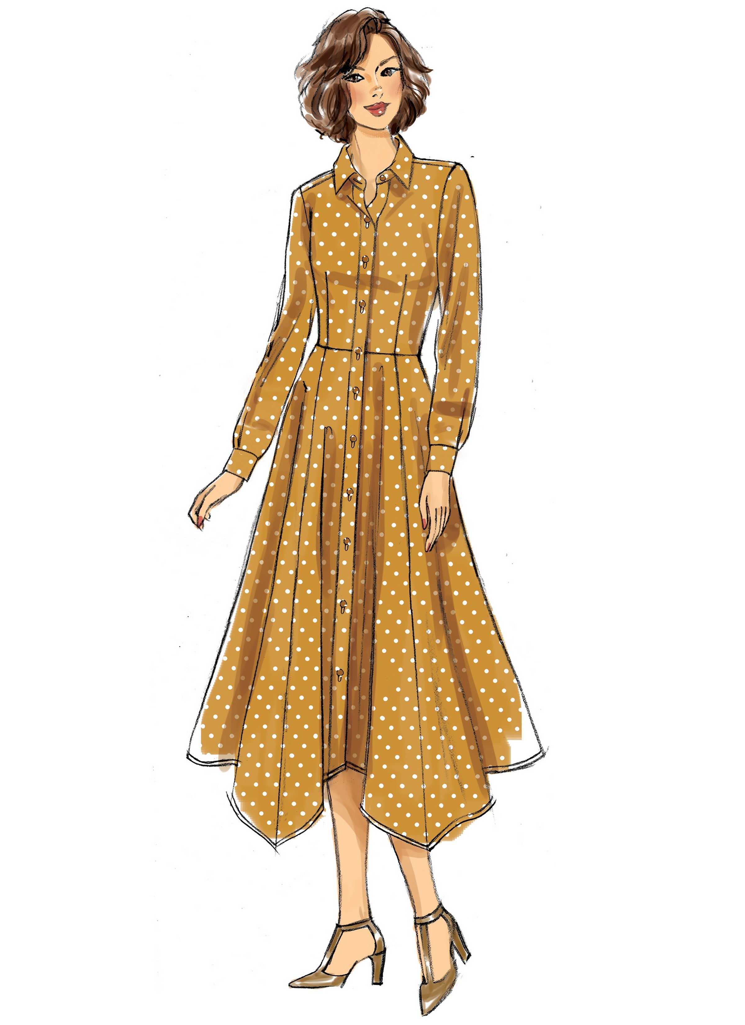 Butterick Sewing Pattern 6702  Dress from Jaycotts Sewing Supplies