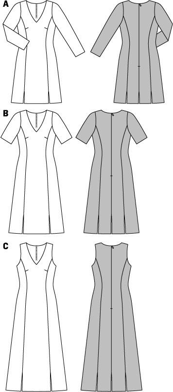 BD6894 Misses Dress Pattern from Jaycotts Sewing Supplies