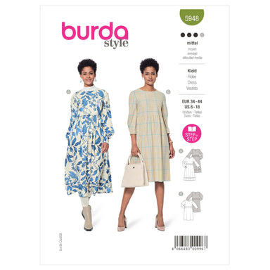 Burda Sewing Pattern 5948 Misses' Dress from Jaycotts Sewing Supplies