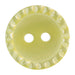 Crimped edge buttons - Yellow - pk of 5 from Jaycotts Sewing Supplies