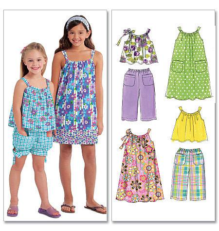 M5797 Girls' Summer Coordinates from Jaycotts Sewing Supplies