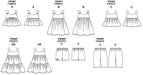 M6017 Toddlers'/Children's Tops, Dresses, Shorts & Pants from Jaycotts Sewing Supplies