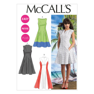 McCall's 6741 Misses'/Women's Petite Lined Dresses Pattern | Easy from Jaycotts Sewing Supplies