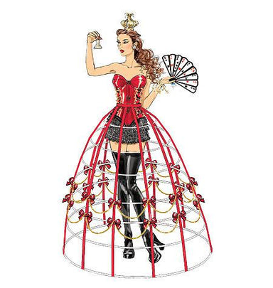 M7306 Corsets, Shorts, Collars, Hoop Skirts and Crown from Jaycotts Sewing Supplies