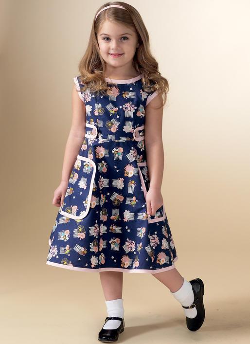 M7354 Misses/Childrens Matching Back-wrap dresses from Jaycotts Sewing Supplies