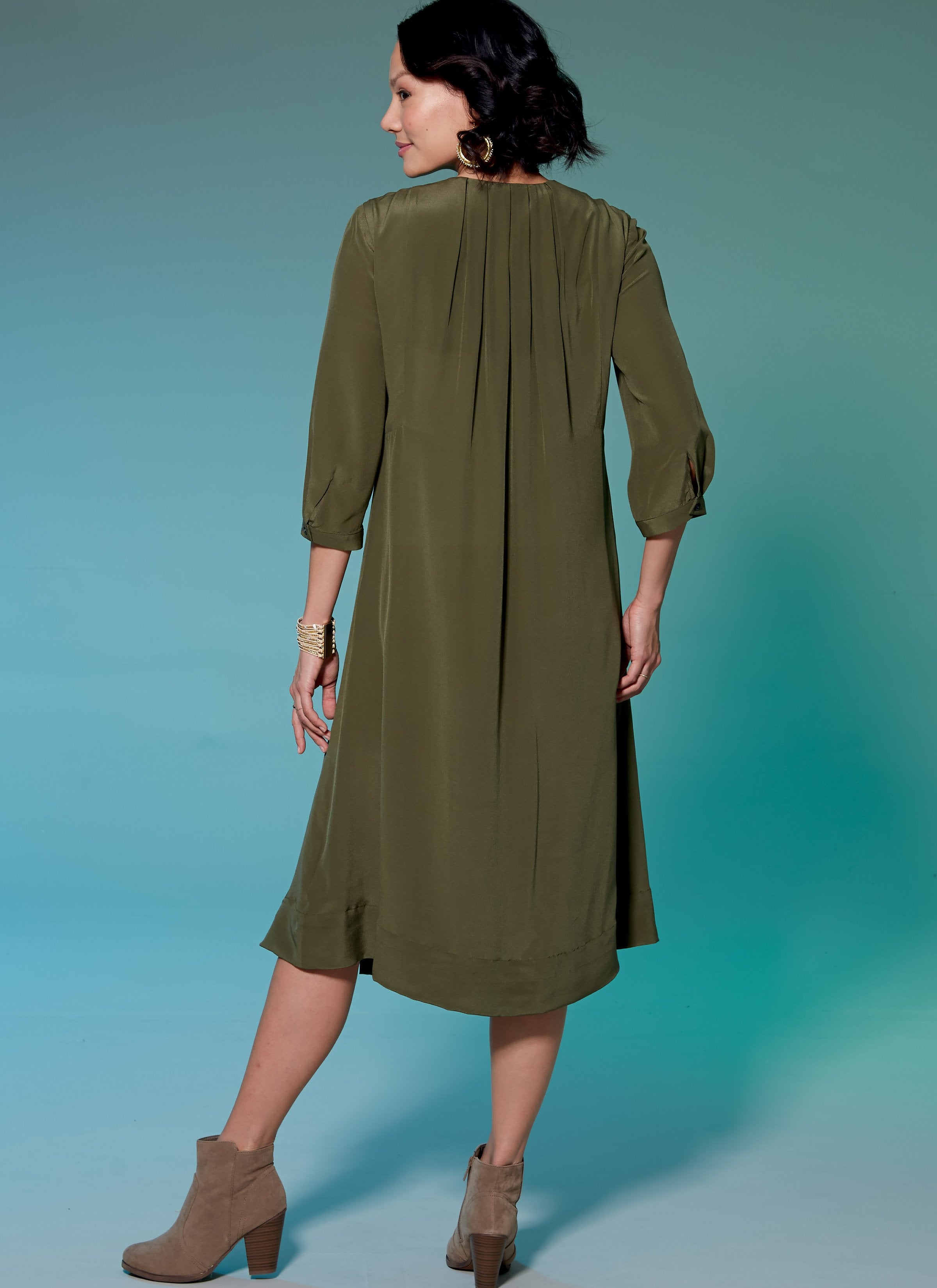 M7650 V-Neck or Square-Neck Top, Tunic, and Dresses from Jaycotts Sewing Supplies