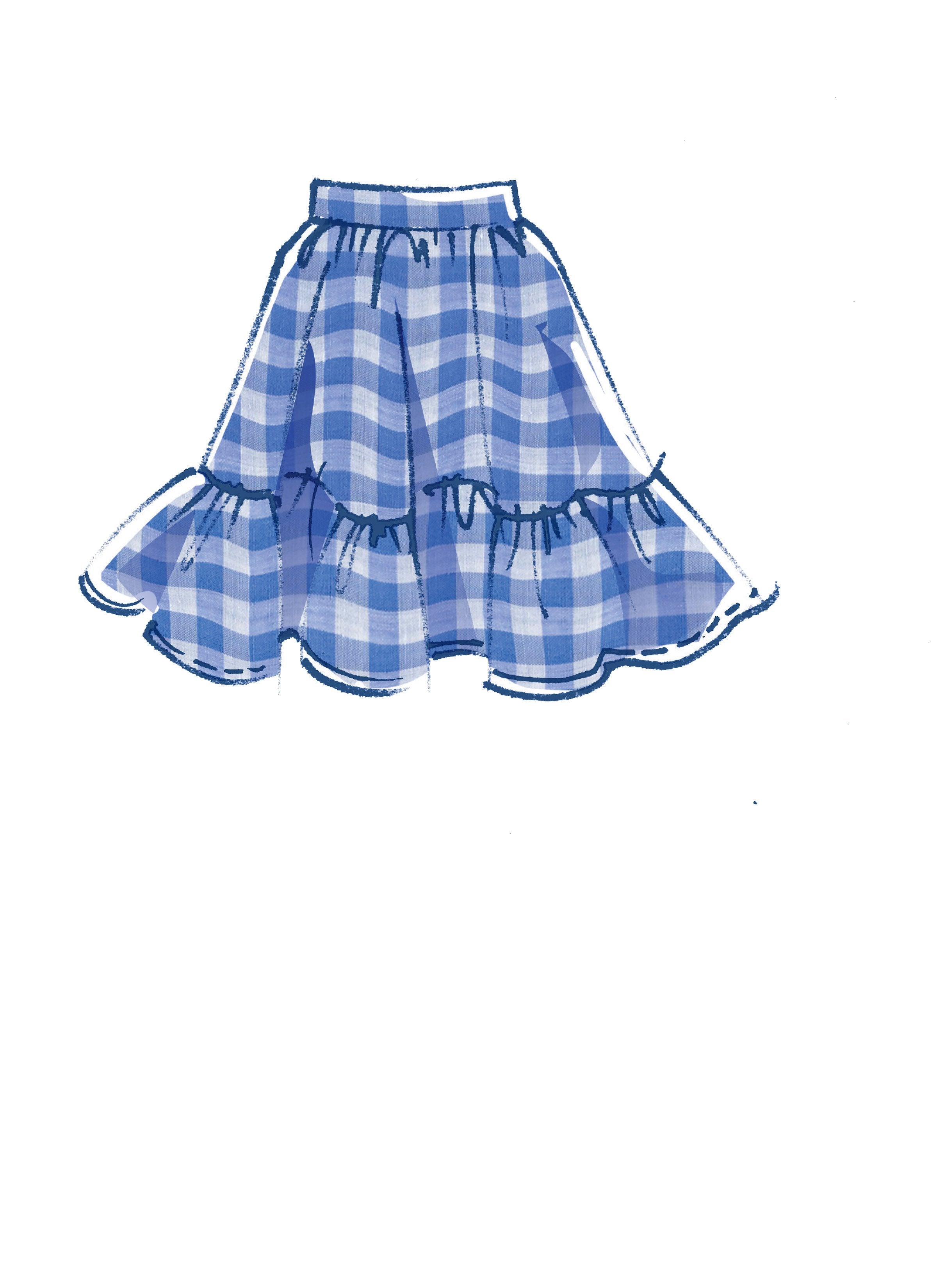 McCall's pattern 8066 Pull-On Gathered Skirts with Variations from Jaycotts Sewing Supplies