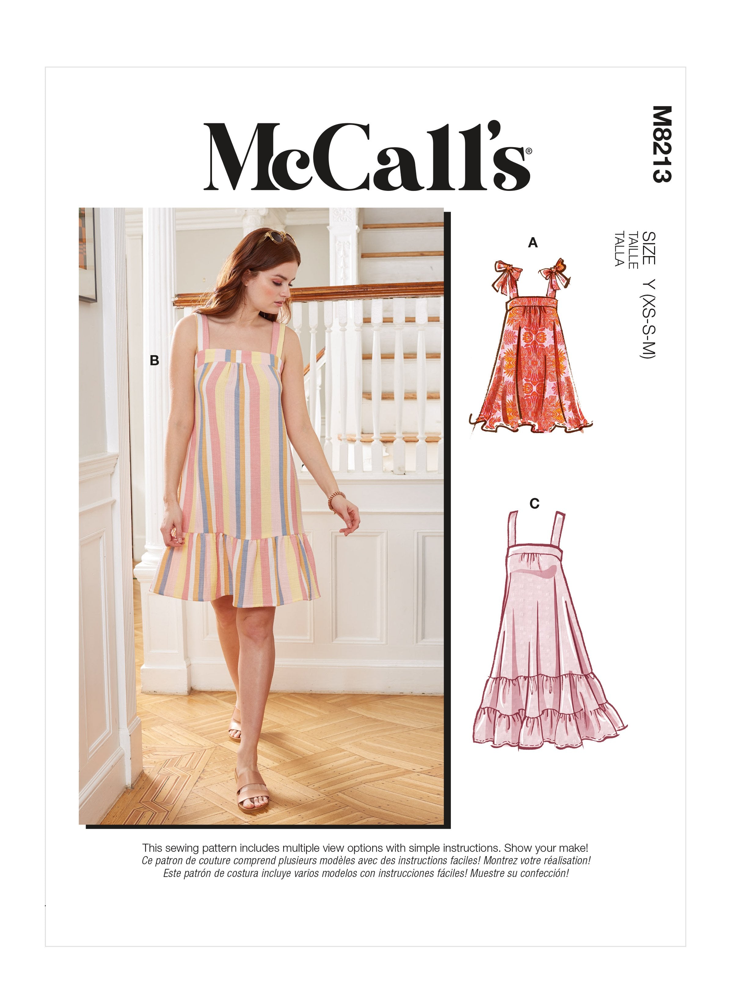 McCall's 8213 Misses' Dresses sewing pattern from Jaycotts Sewing Supplies