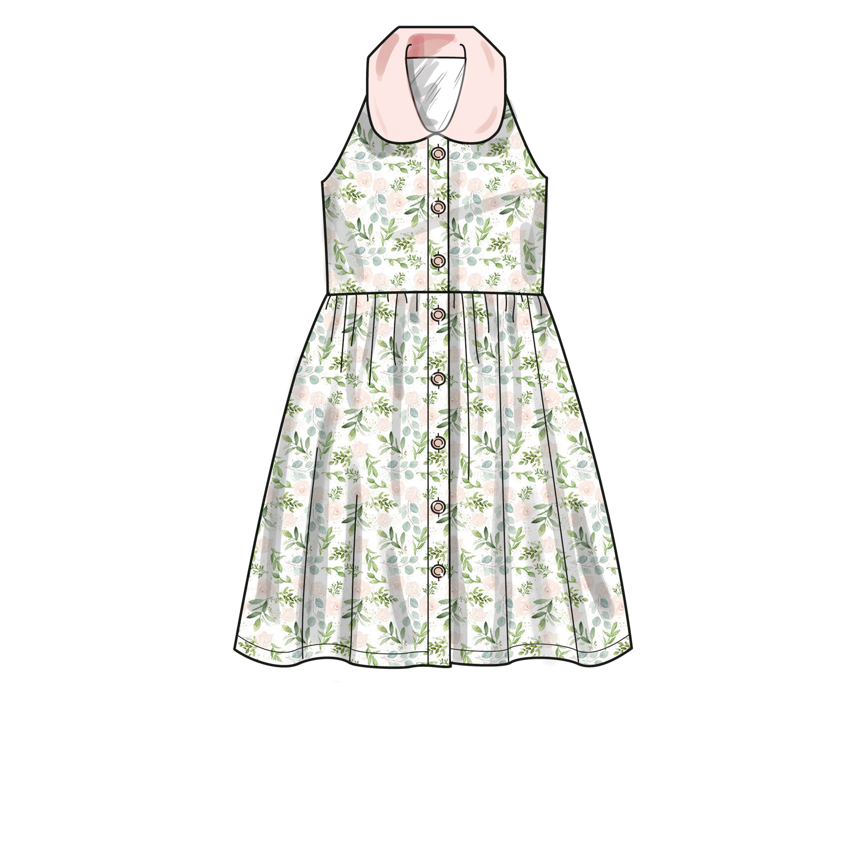 New Look sewing pattern 6727 Girls' Sundresses | Easy from Jaycotts Sewing Supplies