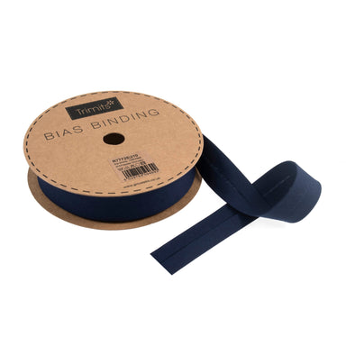 20m roll of Navy Bias Binding | 25mm width from Jaycotts Sewing Supplies
