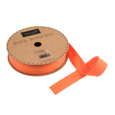 20m roll of Orange Bias Binding | 25mm width from Jaycotts Sewing Supplies