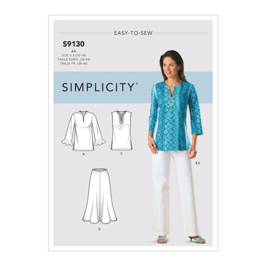 Simplicity Sewing Pattern S9130 Misses / Women's Tops and Bottoms from Jaycotts Sewing Supplies