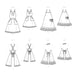 Simplicity Sewing Pattern 9395 Aprons for Misses, Children and 18" Doll from Jaycotts Sewing Supplies