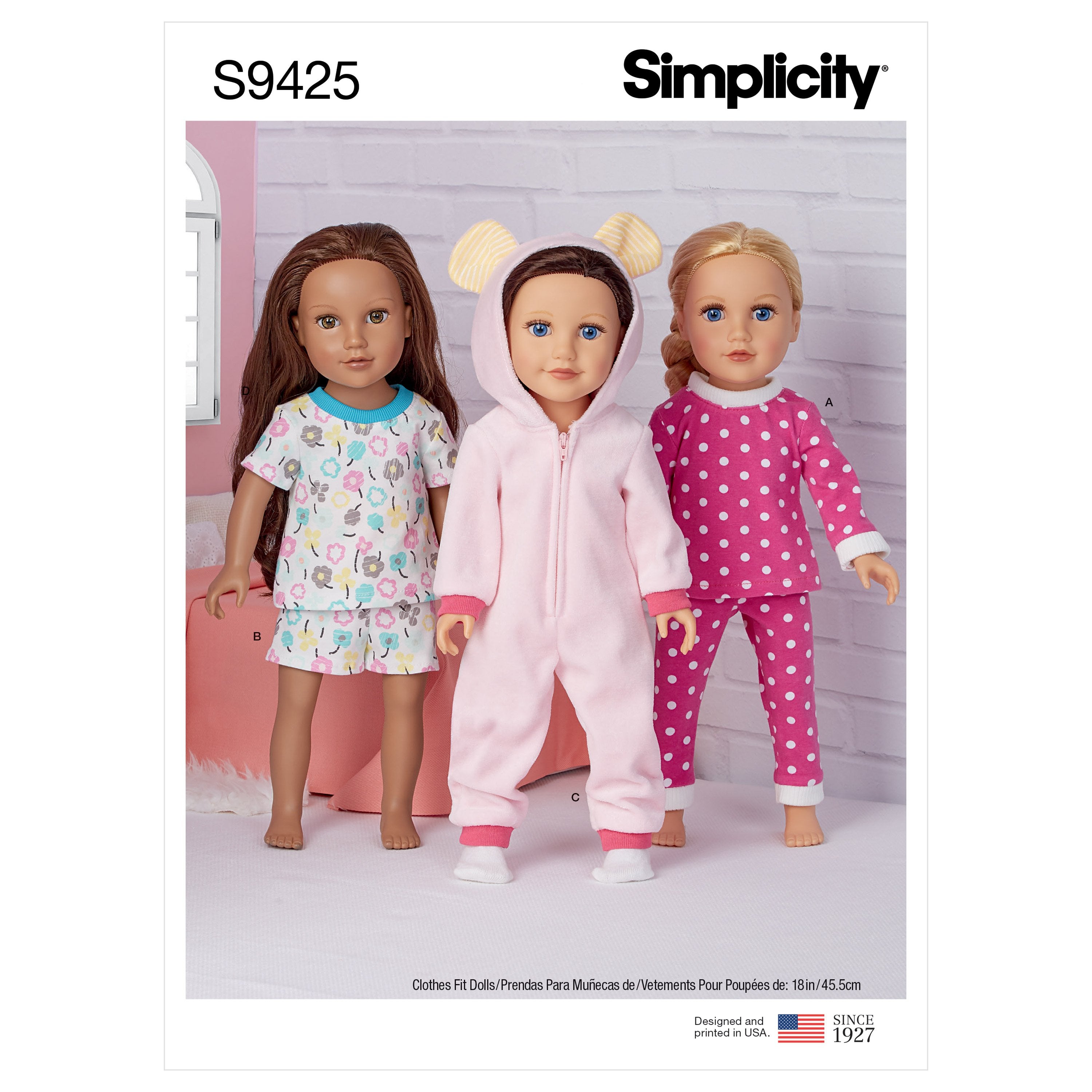 Simplicity Sewing Pattern 9425 18" Doll Clothes from Jaycotts Sewing Supplies